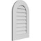 Ekena Millwork Round Top Surface Mount PVC Gable Vent: Non-Functional, w/ 3-1/2"W x 1"P Standard Frame, 18"W x 28"H GVPRT18X2801SN - alternate 5